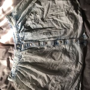 Light washed colored skirt